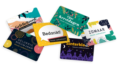 Zakelijke Keuze Cadeaukaart met thema voor elk moment